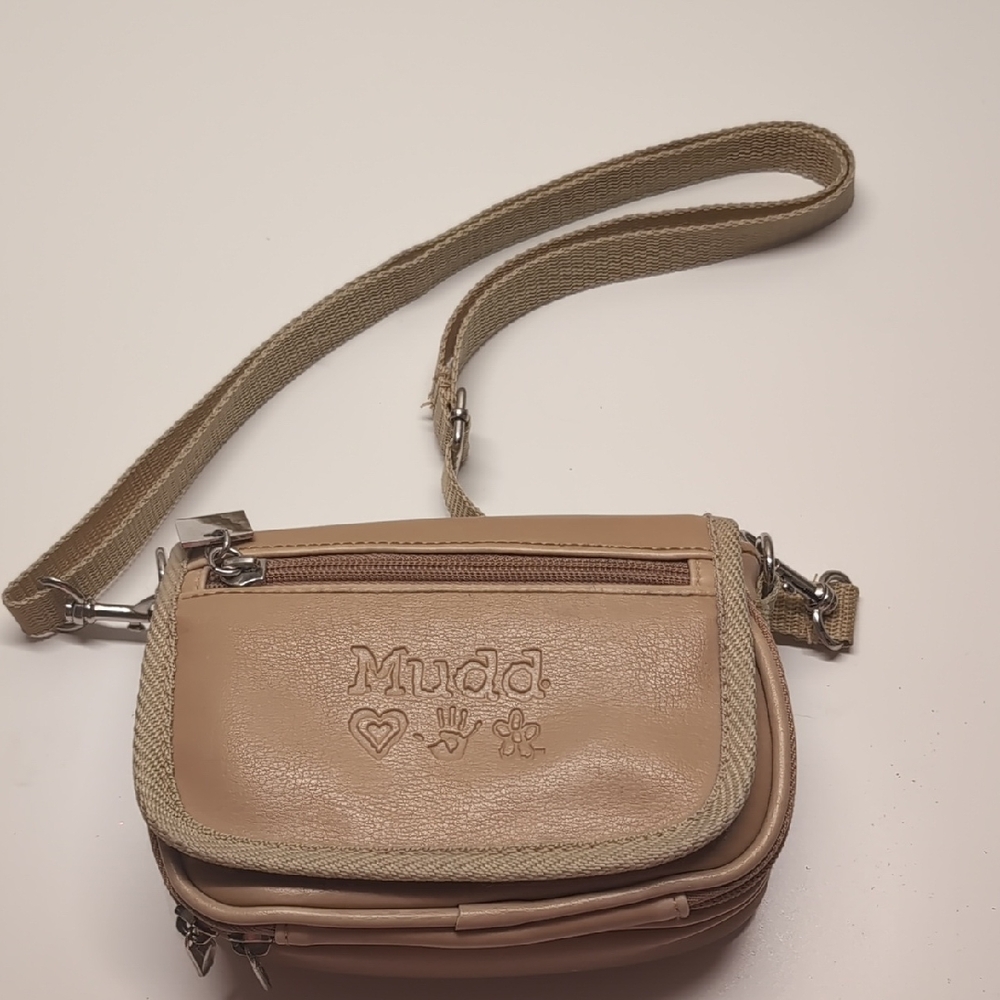 Mudd Beige and Tan Crossbody Bag